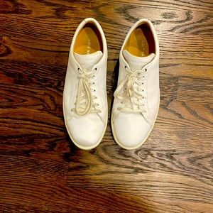 A little worn very good condition cole Hann white dress shoes